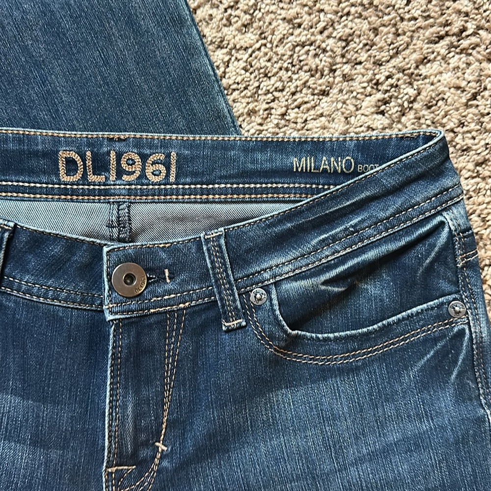 DL1961 Women's Blue Jeans Flare Bootcut - Picture 7 of 8